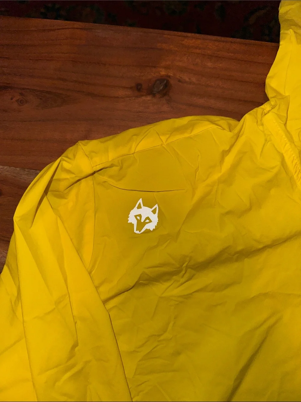 Greyson Yellow Hooded Rain Jacket with Fox Logo